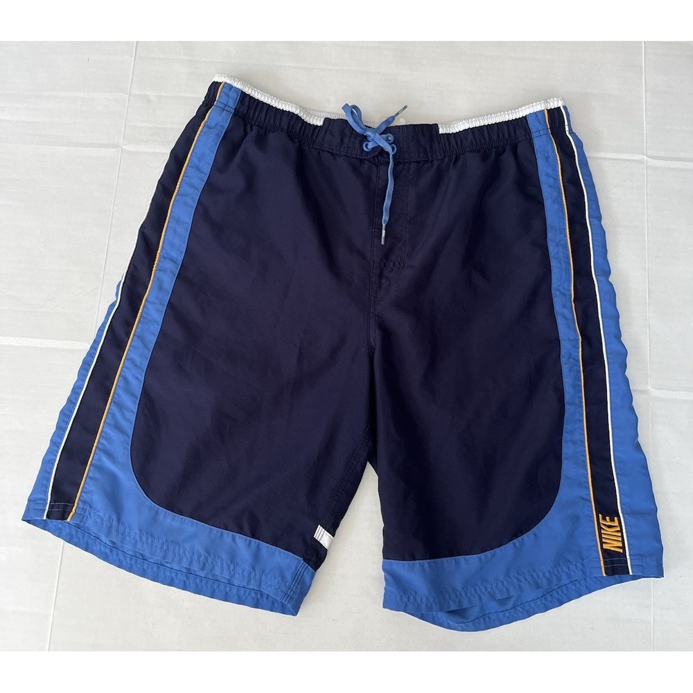 Vintage Nike Swim Trunks Medium‎ Men's Blue 90's Y2K Pre-owned